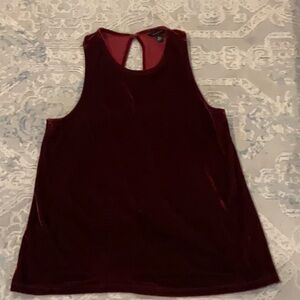 Banana Republic Red Cut Out Sleeveless Tank Top